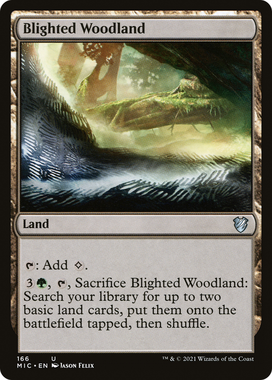 Blighted Woodland [Innistrad: Midnight Hunt Commander]