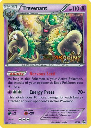 Trevenant (Prerelease) (XY94) Holofoil - XY Promos