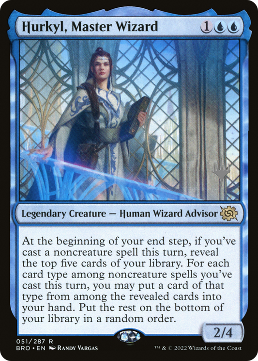 Hurkyl, Master Wizard (Promo Pack) [The Brothers' War Promos] Foil