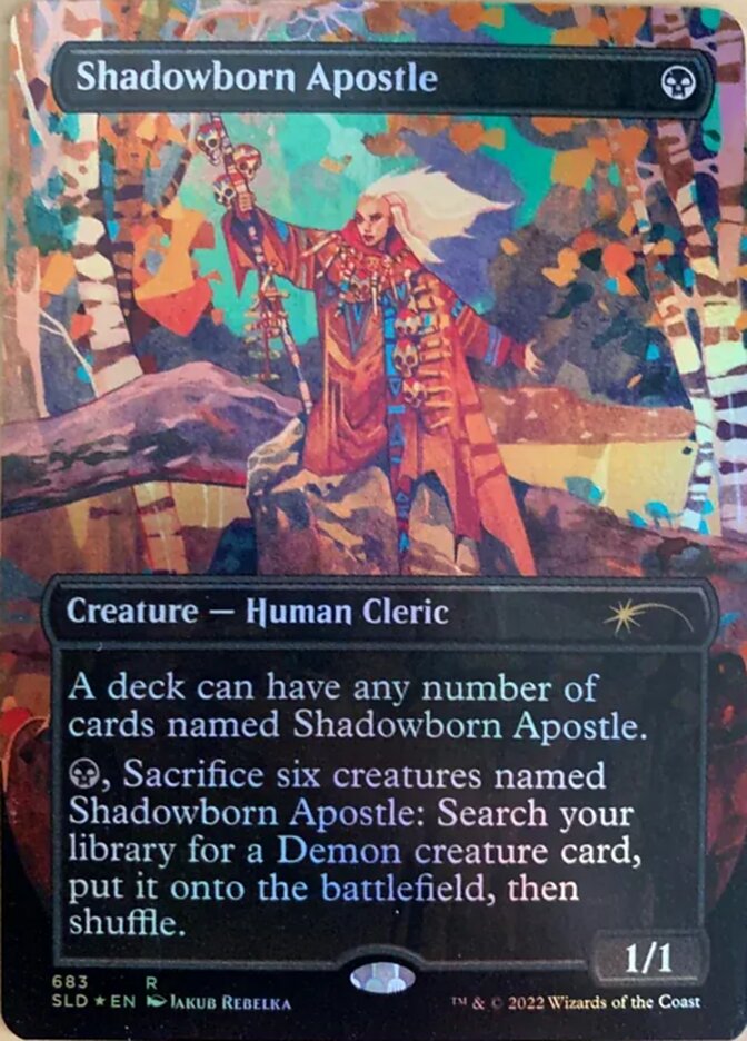 Shadowborn Apostle (Borderless) (683) [Secret Lair Drop Promos] | Silver Goblin