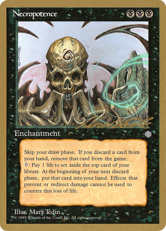 Necropotence (Leon Lindback) [Pro Tour Collector Set]