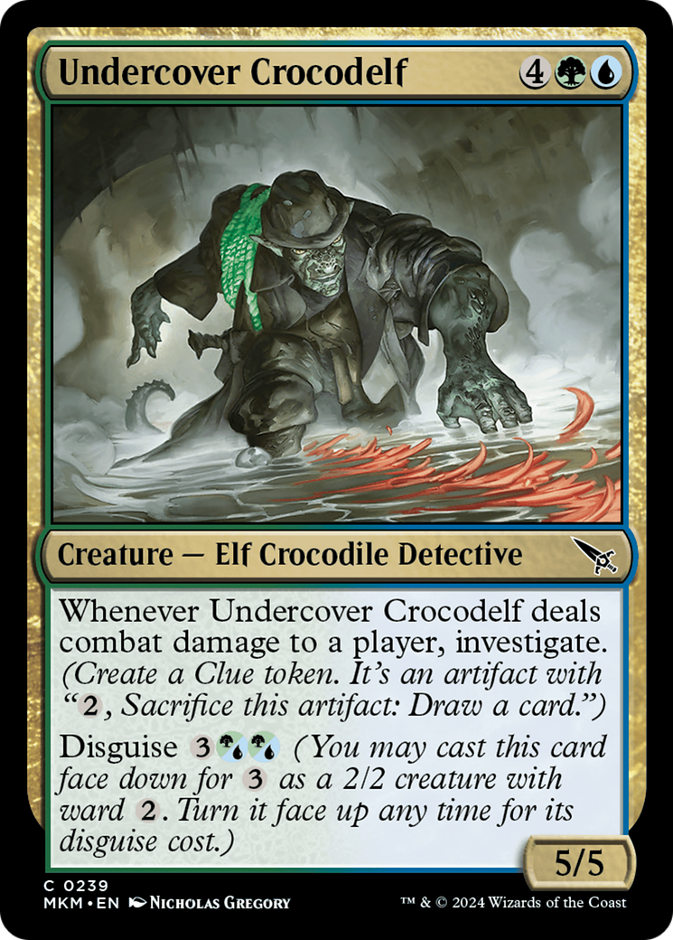 Undercover Crocodelf (Green) [Murders at Karlov Manor] Foil