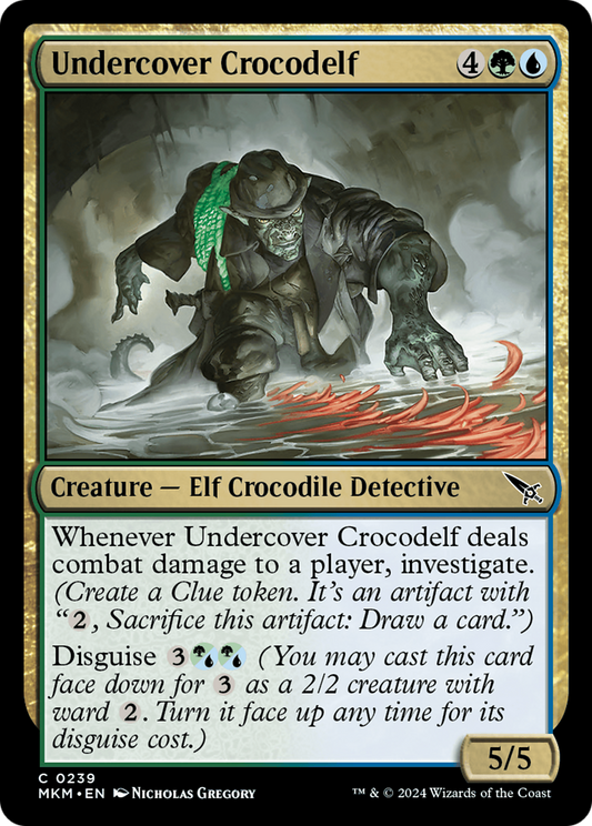 Undercover Crocodelf (Green) [Murders at Karlov Manor] Foil