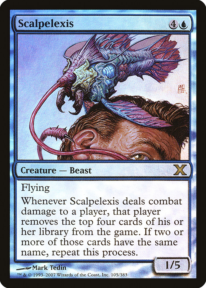 Scalpelexis (Premium Foil) [Tenth Edition] | Silver Goblin