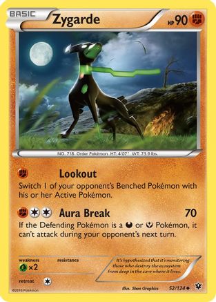 Zygarde (52/124) [XY: Fates Collide] Reverse Holofoil