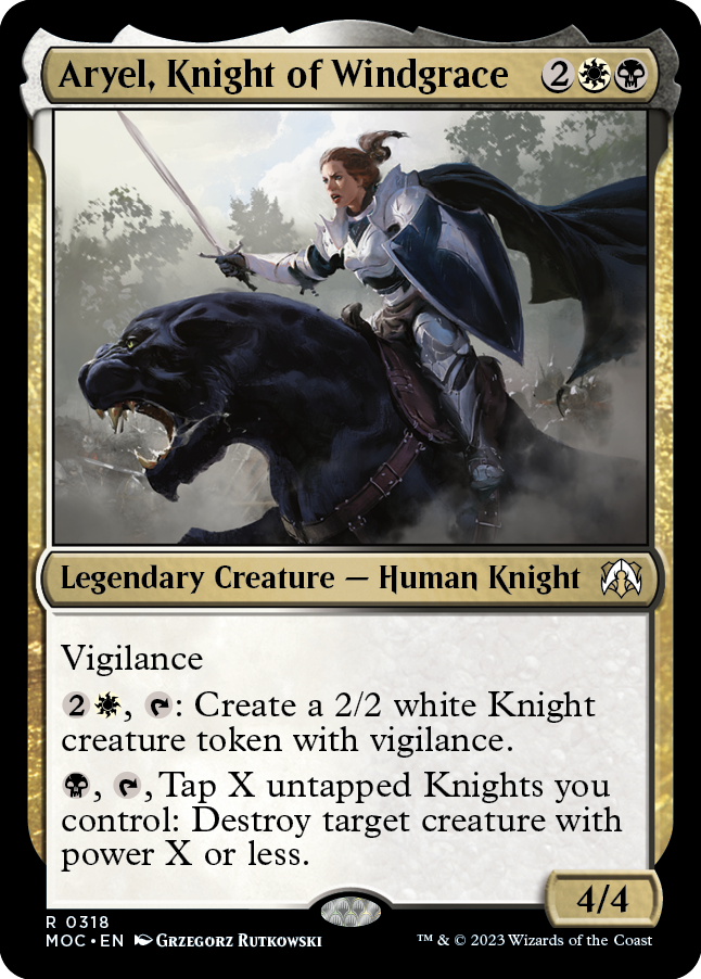 Aryel, Knight of Windgrace [March of the Machine Commander] | Silver Goblin