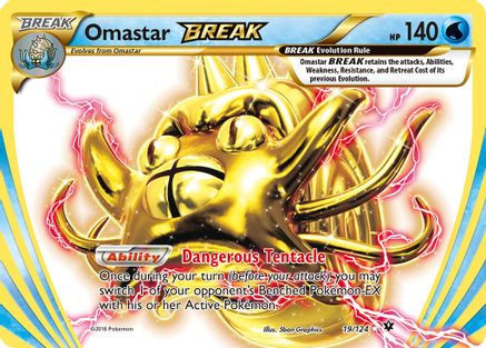 Omastar BREAK (19) Holofoil - Fates Collide