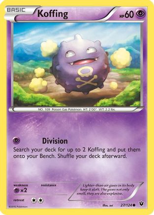 Koffing (27) Reverse Holofoil - XY  Fates Collide