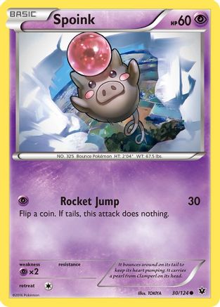 Spoink (30) Reverse Holofoil - XY  Fates Collide