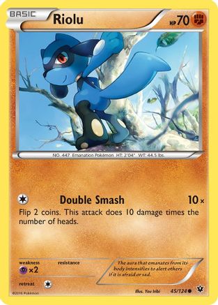 Riolu (45) (45) Reverse Holofoil - XY  Fates Collide