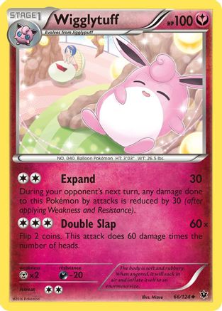 Wigglytuff (66) Reverse Holofoil - XY  Fates Collide