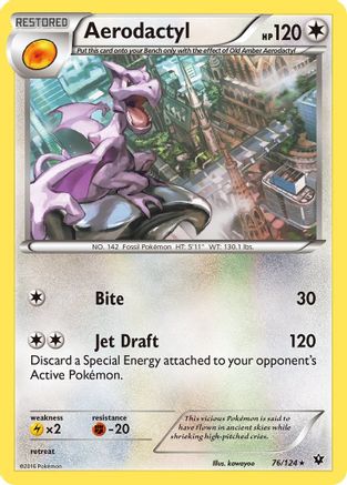 Aerodactyl (76/124) [XY: Fates Collide] | Silver Goblin