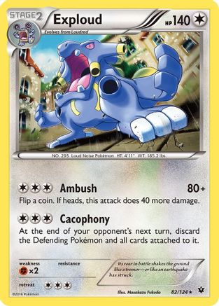 Exploud (82/124) [XY: Fates Collide] Reverse Holofoil