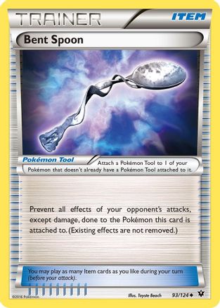 Bent Spoon (93) Reverse Holofoil - XY  Fates Collide