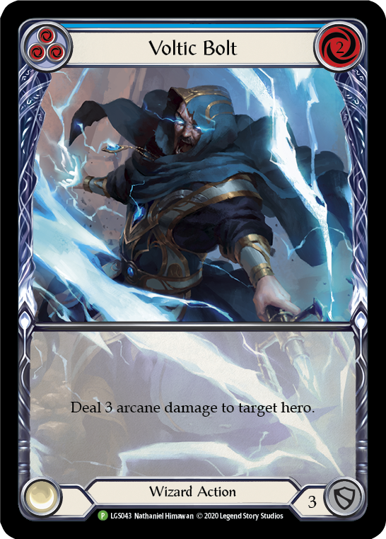 Voltic Bolt (Blue) - LGS043 Rainbow Foil (LGS043) - Flesh and Blood: Promo Cards | Silver Goblin