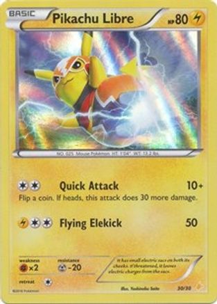 Pikachu Libre (30 - Holo) (30) Holofoil - XY Trainer Kit Pikachu Libre & Suicune