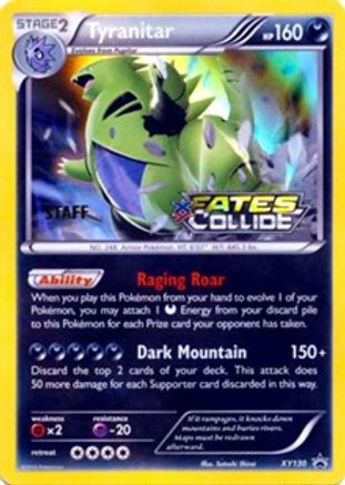 Tyranitar (XY130) (Staff) [XY: Black Star Promos] | Silver Goblin