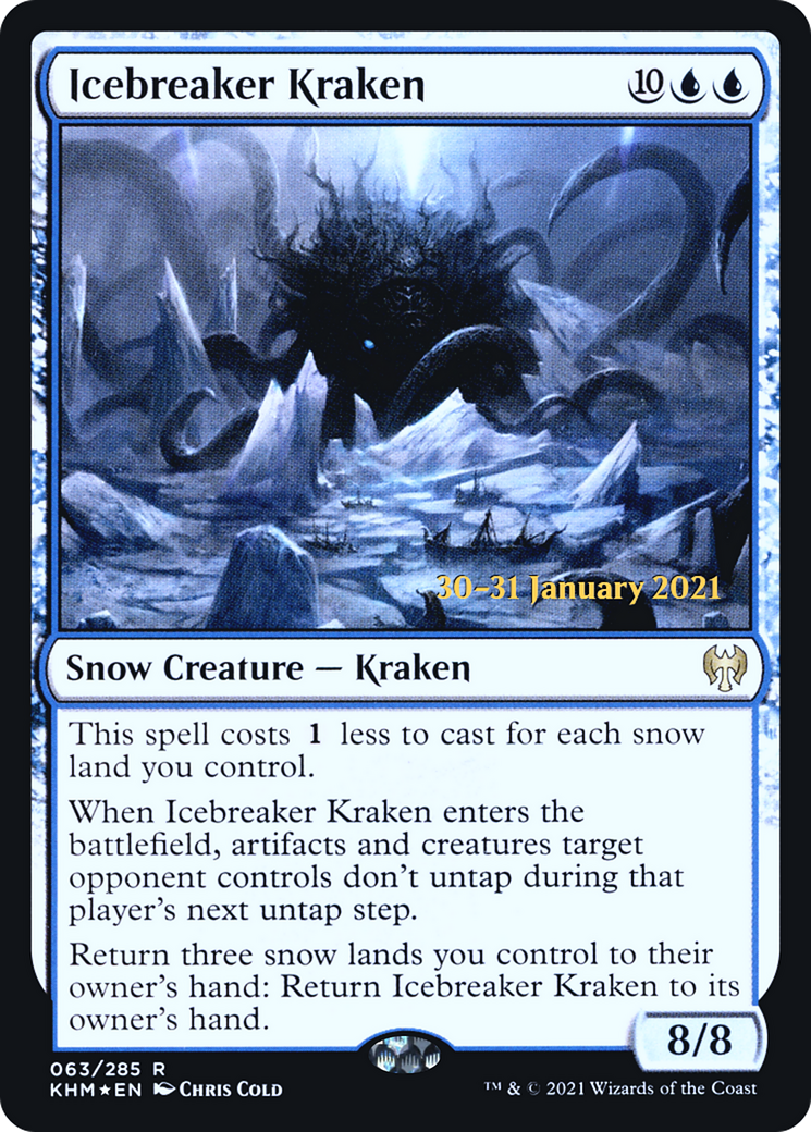 Icebreaker Kraken [Kaldheim Prerelease Promos] | Silver Goblin