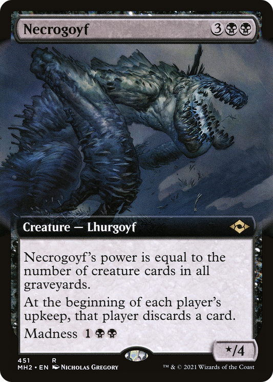 Necrogoyf (Extended Art) [Modern Horizons 2] Foil