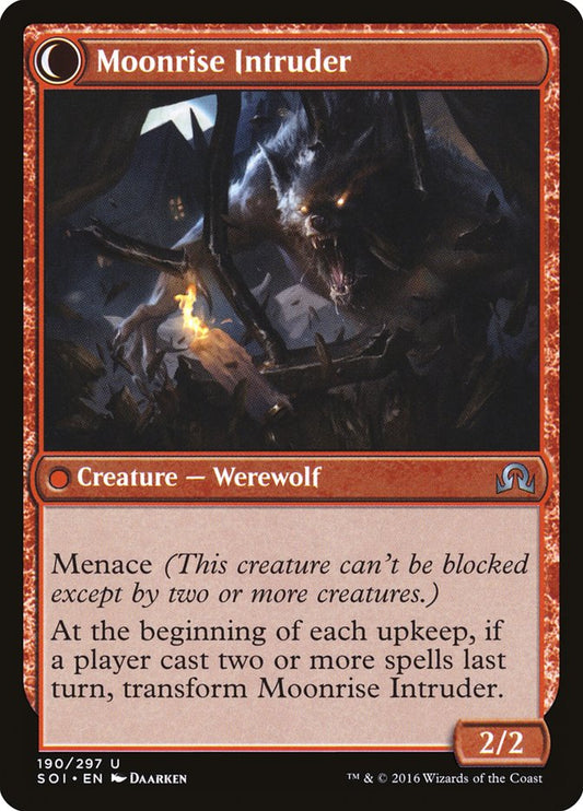 Village Messenger // Moonrise Intruder [Shadows over Innistrad] Foil