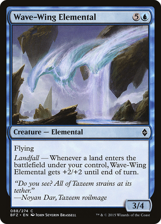 Wave-Wing Elemental [Battle for Zendikar] Foil
