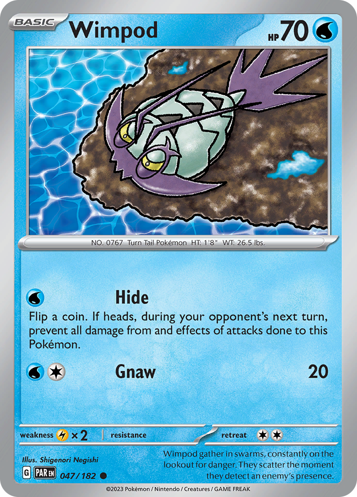 Wimpod (047/182) [Scarlet & Violet: Paradox Rift] | Silver Goblin