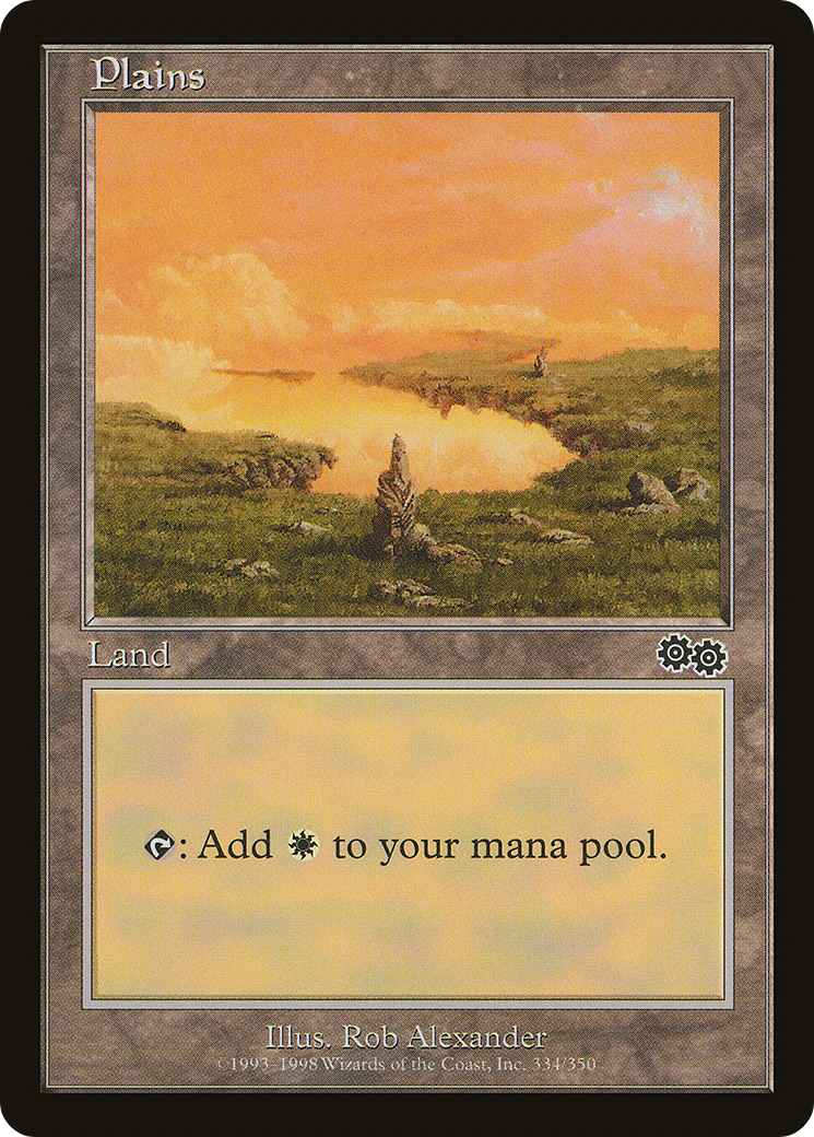 Plains (334) [Urza's Saga] | Silver Goblin