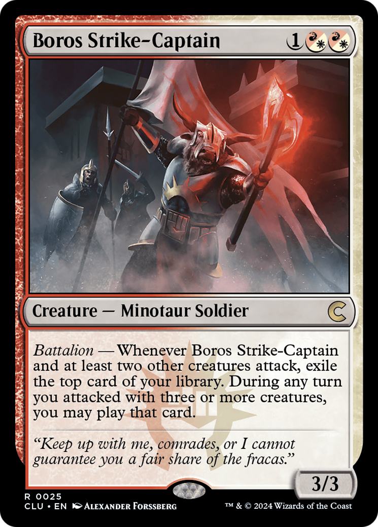 Boros Strike-Captain [Ravnica: Clue Edition] | Silver Goblin