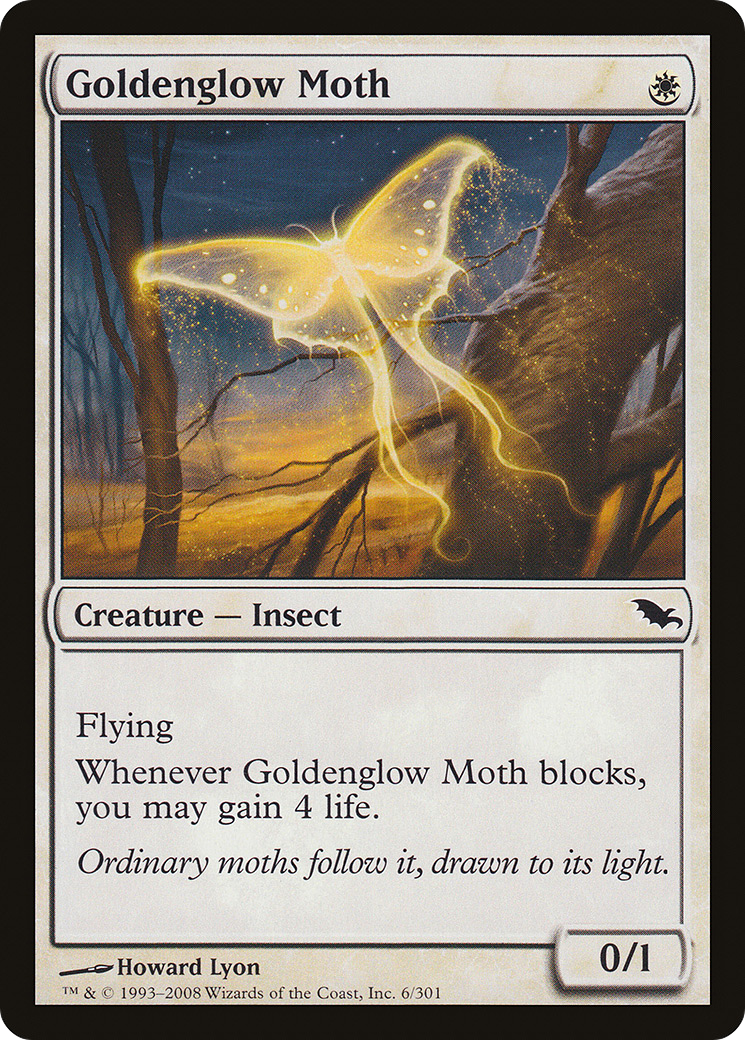 Goldenglow Moth [Shadowmoor] Foil
