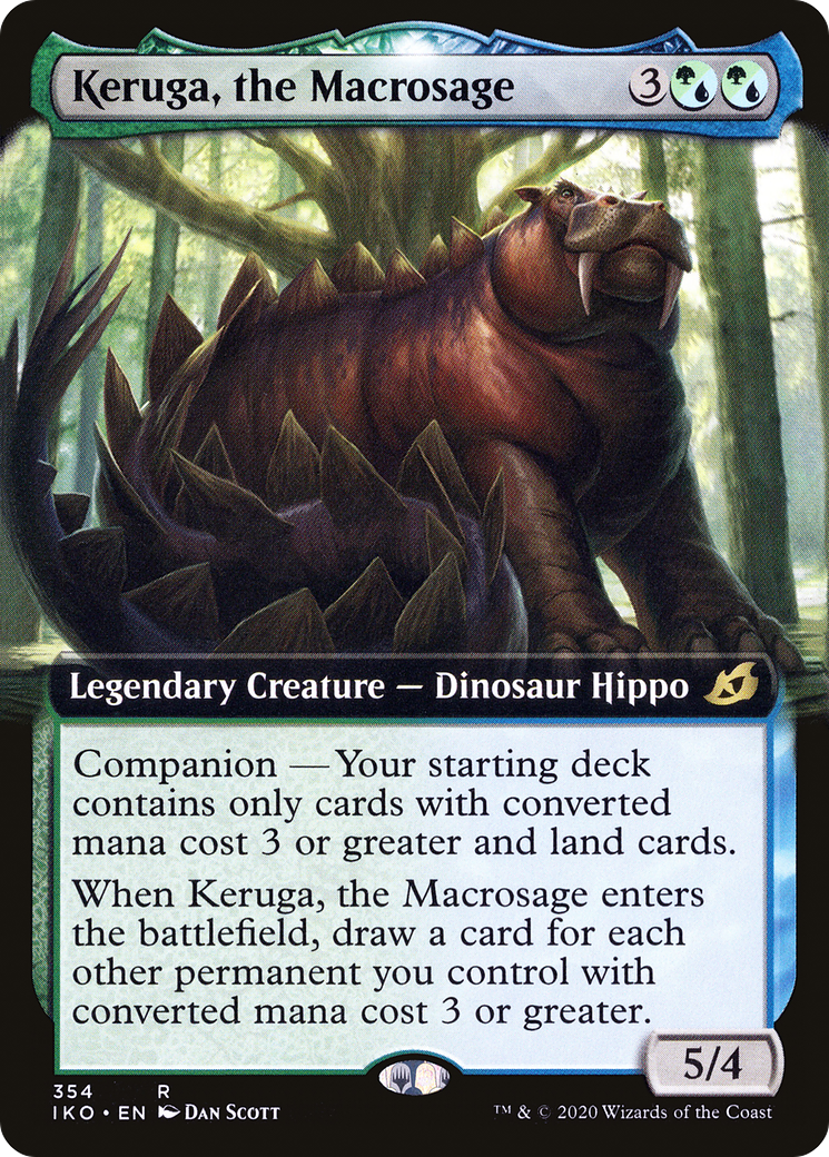 Keruga, the Macrosage (Extended Art) (354) Foil - Ikoria: Lair of Behemoths