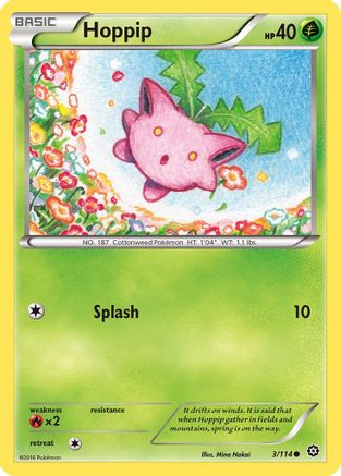 Hoppip (3) Reverse Holofoil - XY  Steam Siege