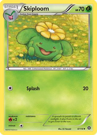 Skiploom (4) Reverse Holofoil - XY  Steam Siege