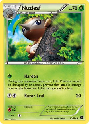 Nuzleaf (10/114) [XY: Steam Siege] | Silver Goblin