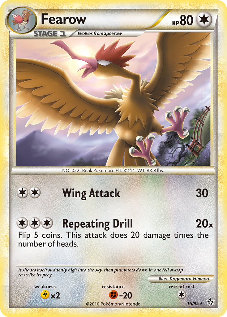 Fearow (15/95) [HeartGold & SoulSilver: Unleashed] | Silver Goblin