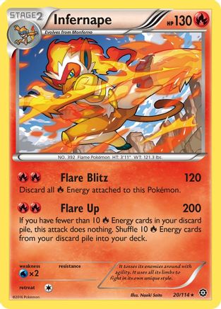 Infernape (20) Reverse Holofoil - XY  Steam Siege
