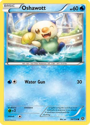 Oshawott (30) Reverse Holofoil - XY  Steam Siege