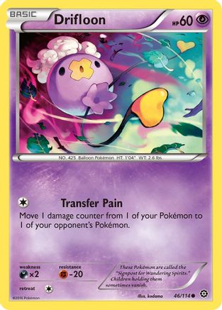 Drifloon (46) Reverse Holofoil - XY  Steam Siege