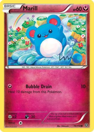 Marill (76) Reverse Holofoil - XY  Steam Siege