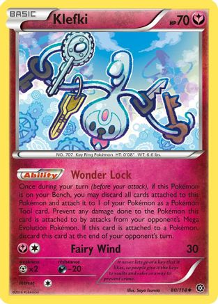 Klefki (80) Reverse Holofoil - XY  Steam Siege