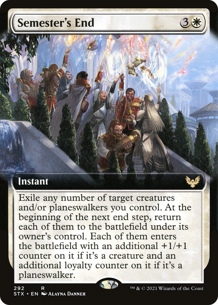 Semester's End (Extended Art) [Strixhaven: School of Mages] Foil