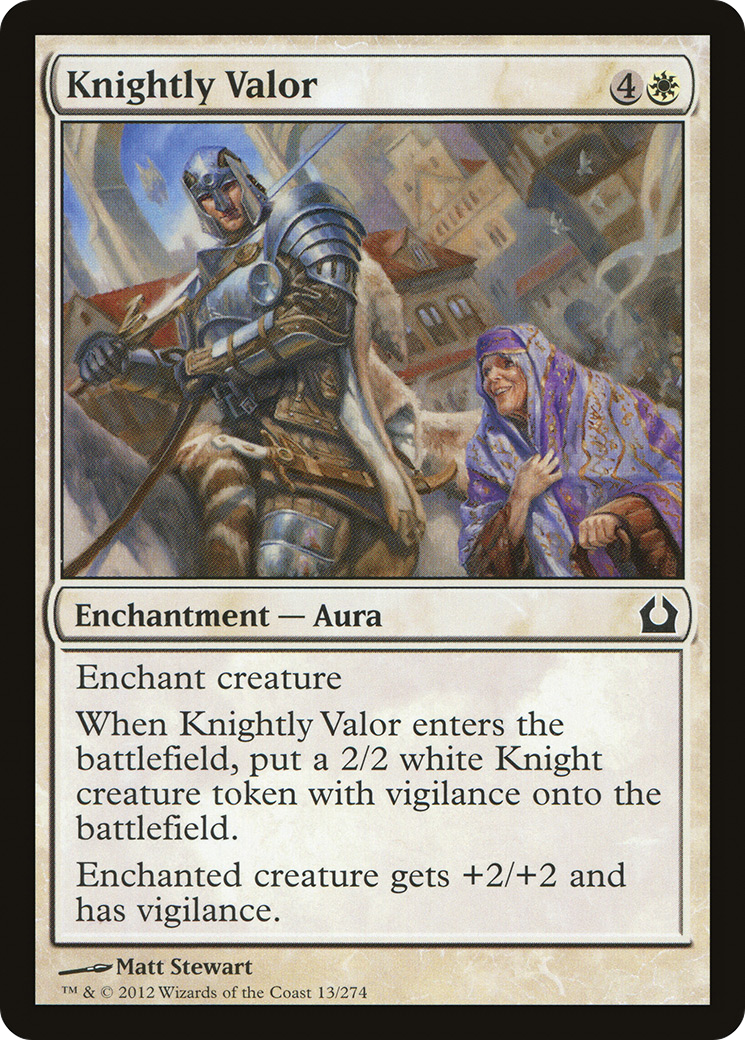 Knightly Valor [Return to Ravnica] Foil