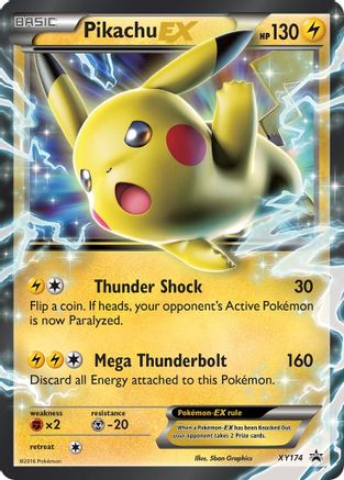 Pikachu EX - XY174 (XY174) Holofoil - XY Promos