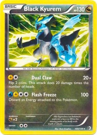 Black Kyurem - 100/149 (BW Boundaries Crossed) (100) Holofoil - Deck Exclusives
