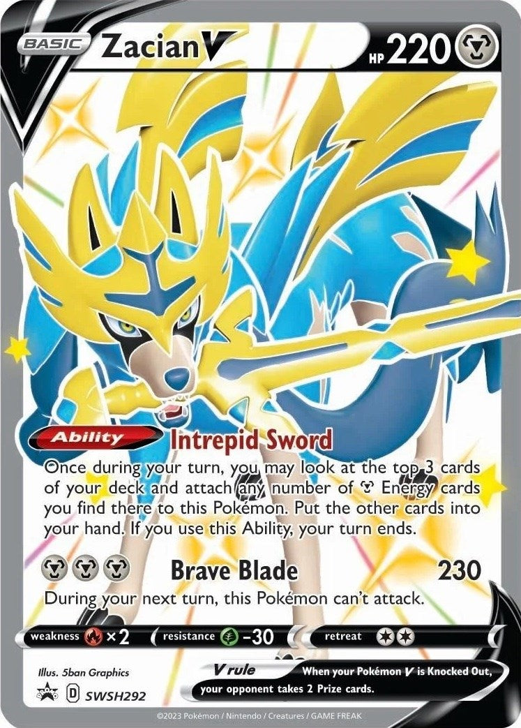 Zacian V (SWSH292) [Sword & Shield: Black Star Promos] | Silver Goblin