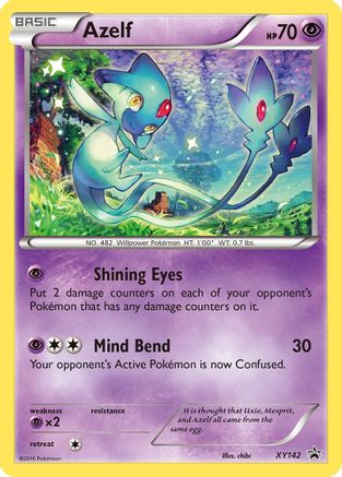 Azelf (XY142) [XY: Black Star Promos] | Silver Goblin