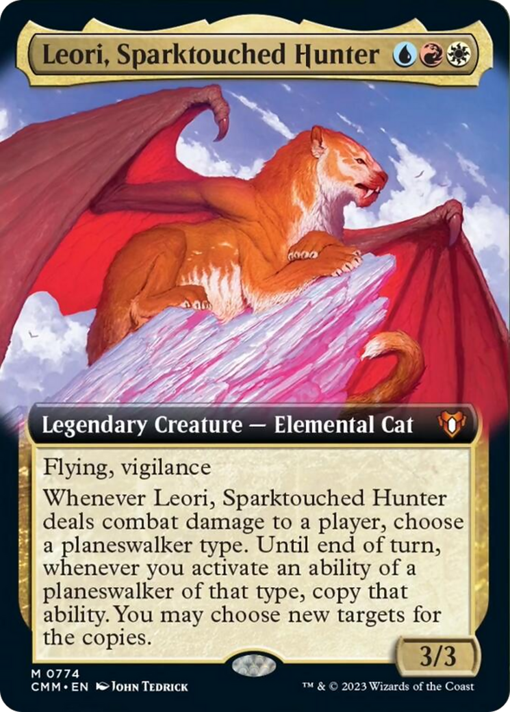 Leori, Sparktouched Hunter (Extended Art) [Commander Masters] | Silver Goblin