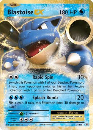 Blastoise EX (21/108) [XY: Evolutions] | Silver Goblin