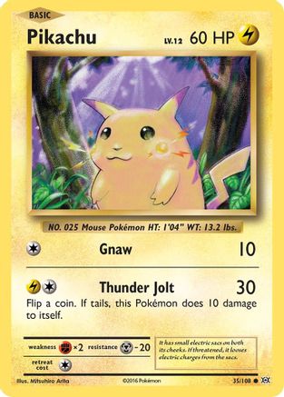 Pikachu (35/108) [XY: Evolutions] Reverse Holofoil