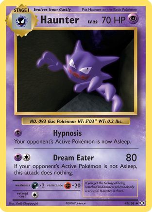Haunter (48) Reverse Holofoil - XY  Evolutions