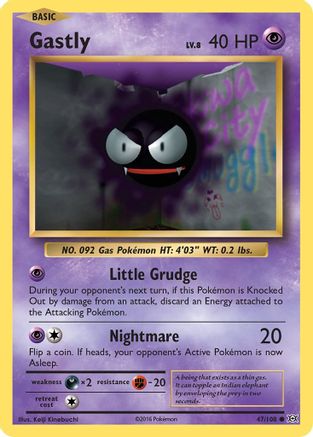Gastly (47) Reverse Holofoil - XY  Evolutions
